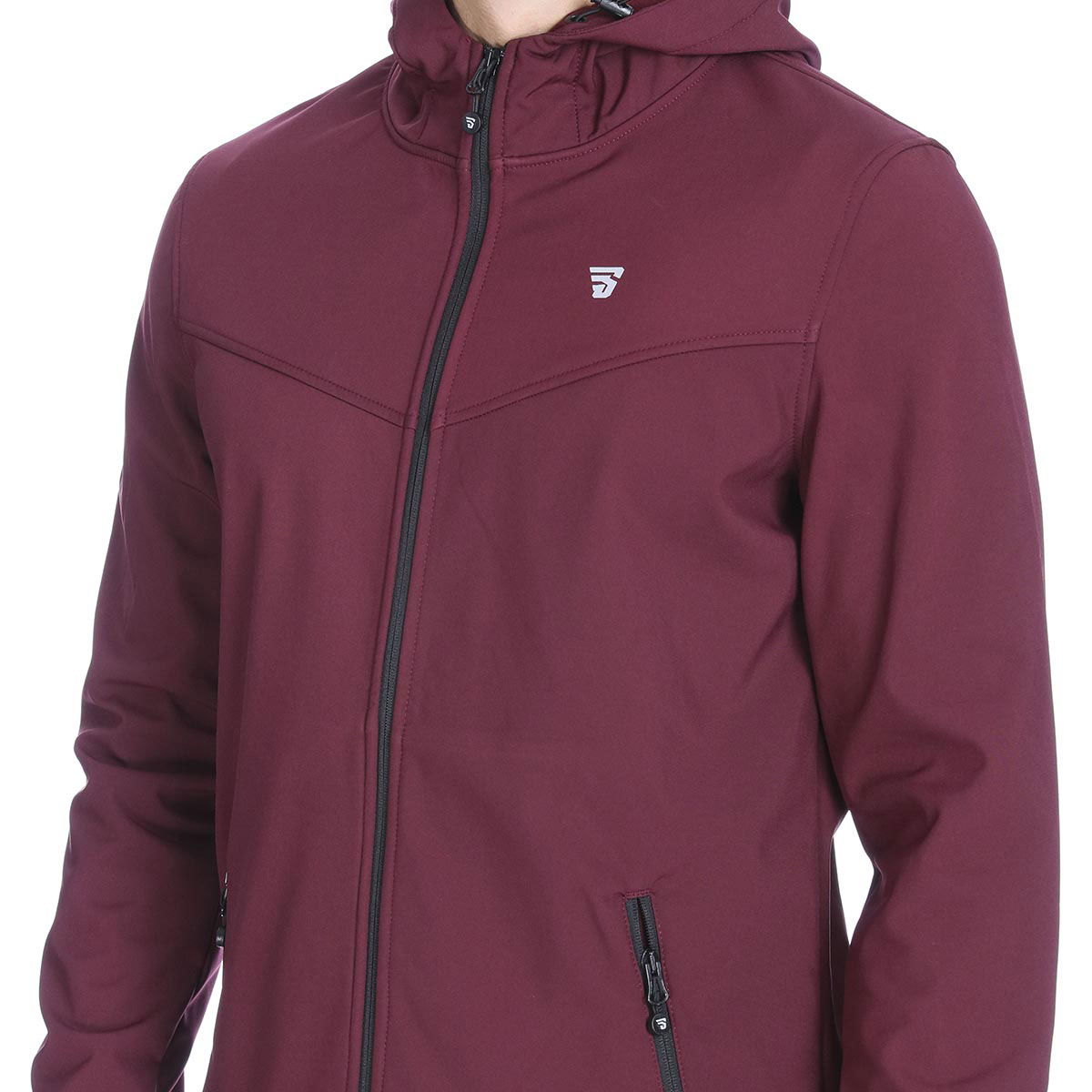 Erkek Bordo Kapüşonlu Outdoor Mont 710754-BRD
