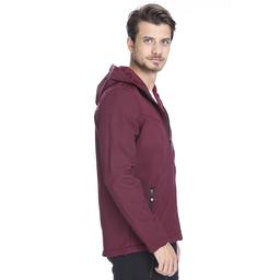Erkek Bordo Kapüşonlu Outdoor Mont 710754-BRD