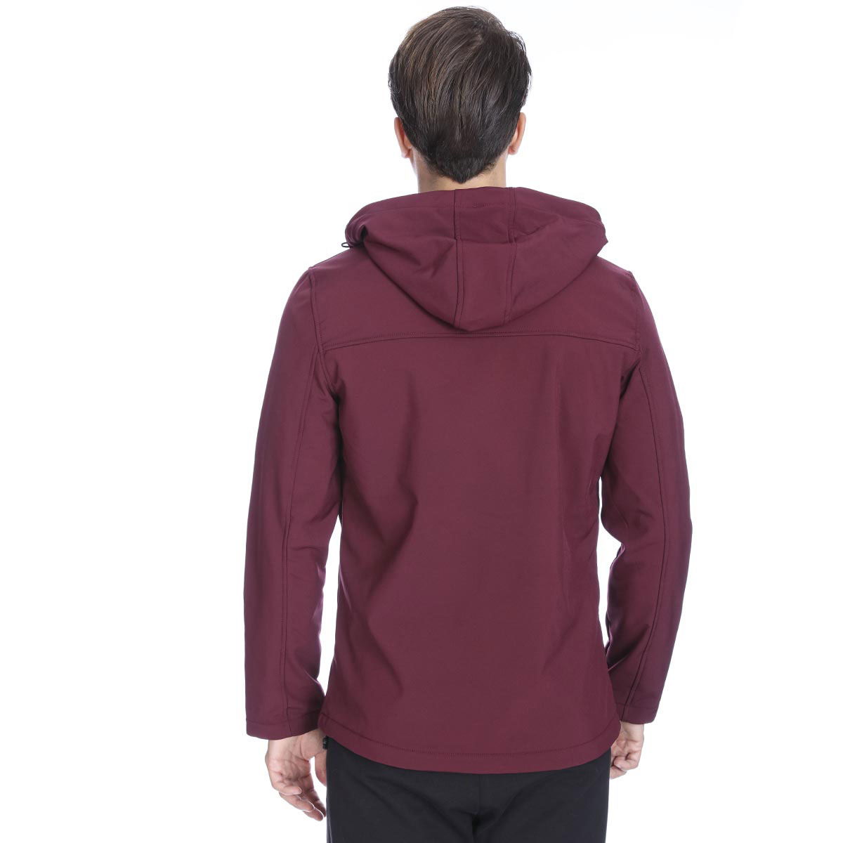 Erkek Bordo Kapüşonlu Outdoor Mont 710754-BRD