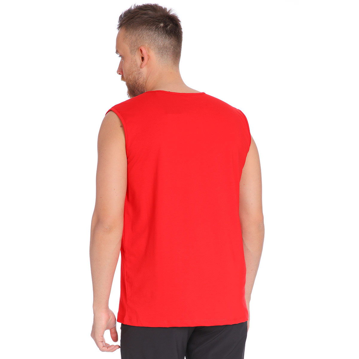 Erkek Kırmızı Antrenman Atlet 711005-KRM
