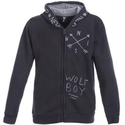 Boyzipone Çocuk Siyah Günlük Stil Sweatshirt B10000-SYH