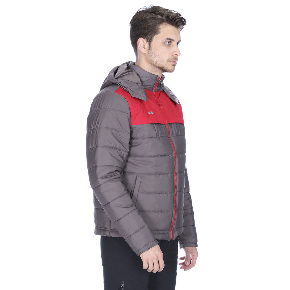 Erkek Gri Outdoor Şişme Mont TK17MNT01-AKR