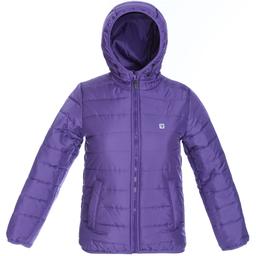 Çocuk Mor Kapüşonlu Outdoor Mont G10008-MOR