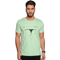 Distortionlv Erkek Mavi Günlük Stil Tişört 402358-6056
