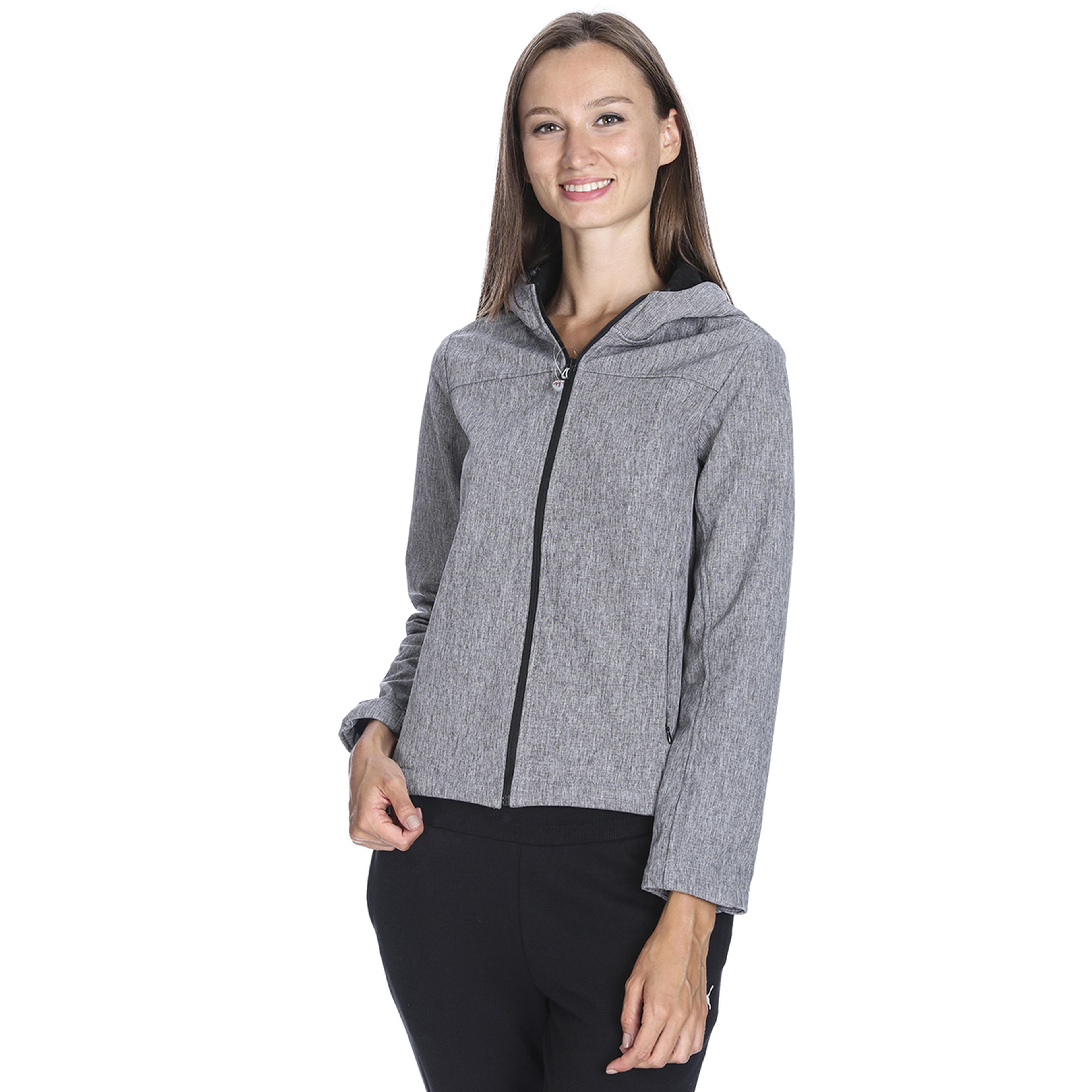 Kadın Gri Kapüşonlu Outdoor Mont M100058-GRI