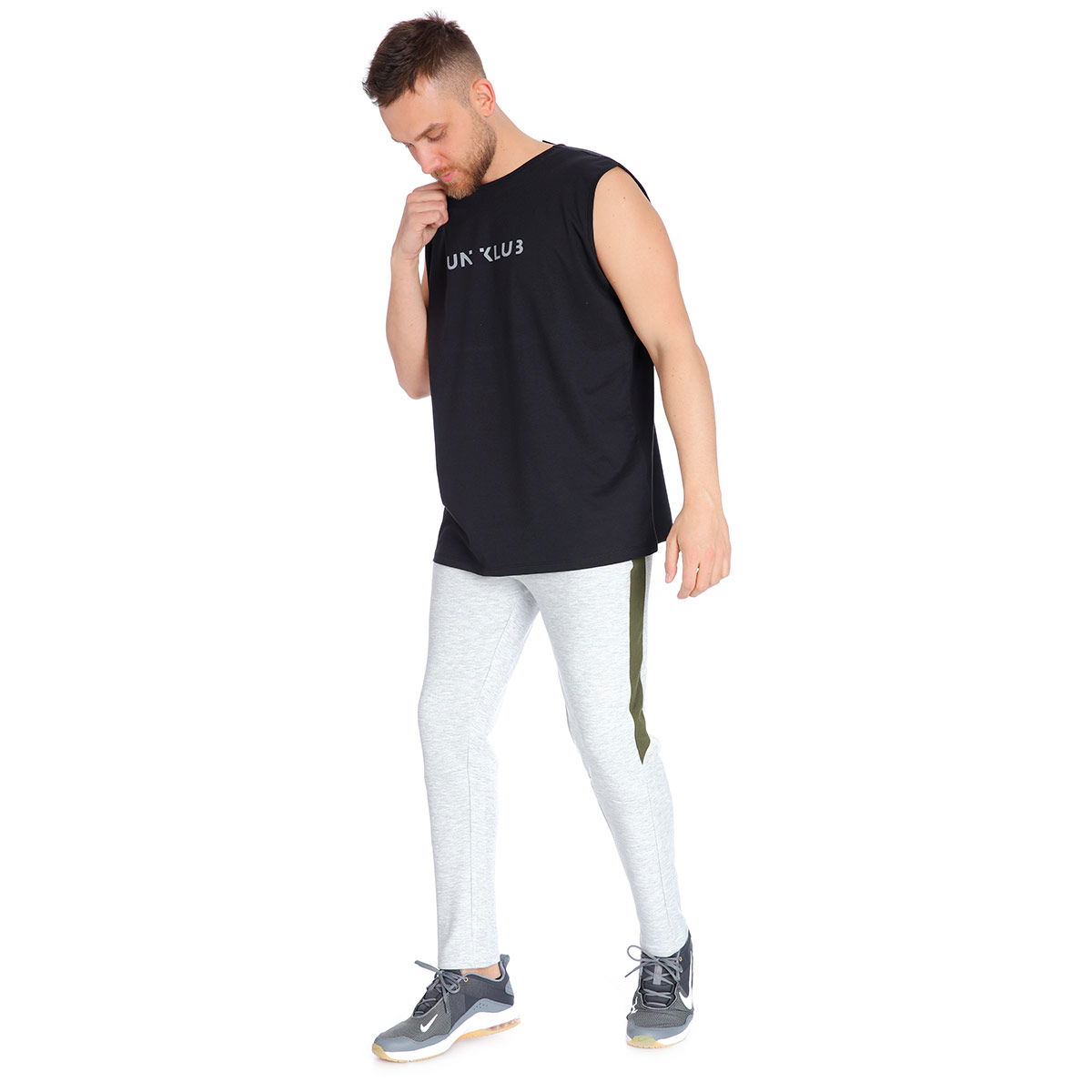 Erkek Gri Eşofman Altı 710512-HKI