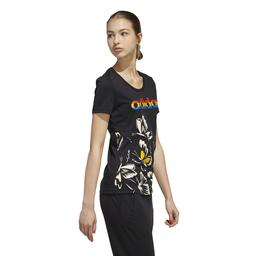 Farm P Tshirt Kadın Siyah Günlük Stil Tişört EI4829