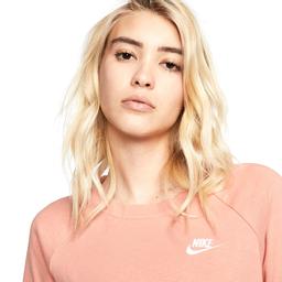 Essntl Crew Flc Kadın Pembe Günlük Stil Uzun Kollu Tişört BV4110-606