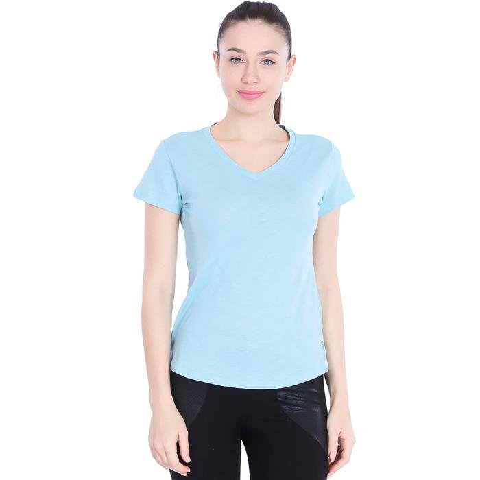 Flakestop Kadın Mavi Günlük Stil Tişört 710180-0VR 996822