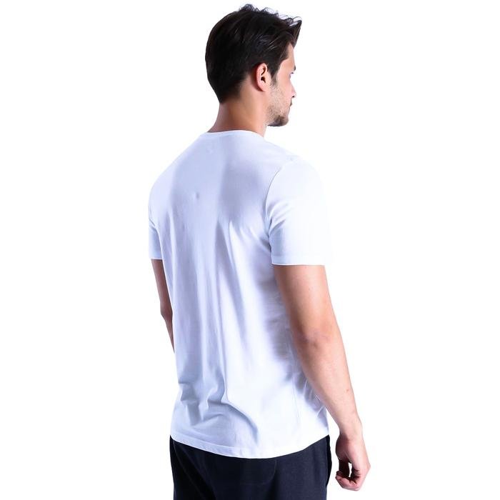 Basic Erkek Beyaz Günlük Stil Tişört 710200-00W 996643