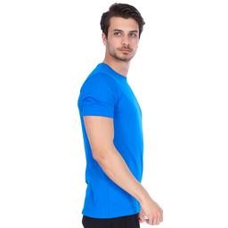 Basic Erkek Mavi Günlük Stil Tişört 710200-0SX