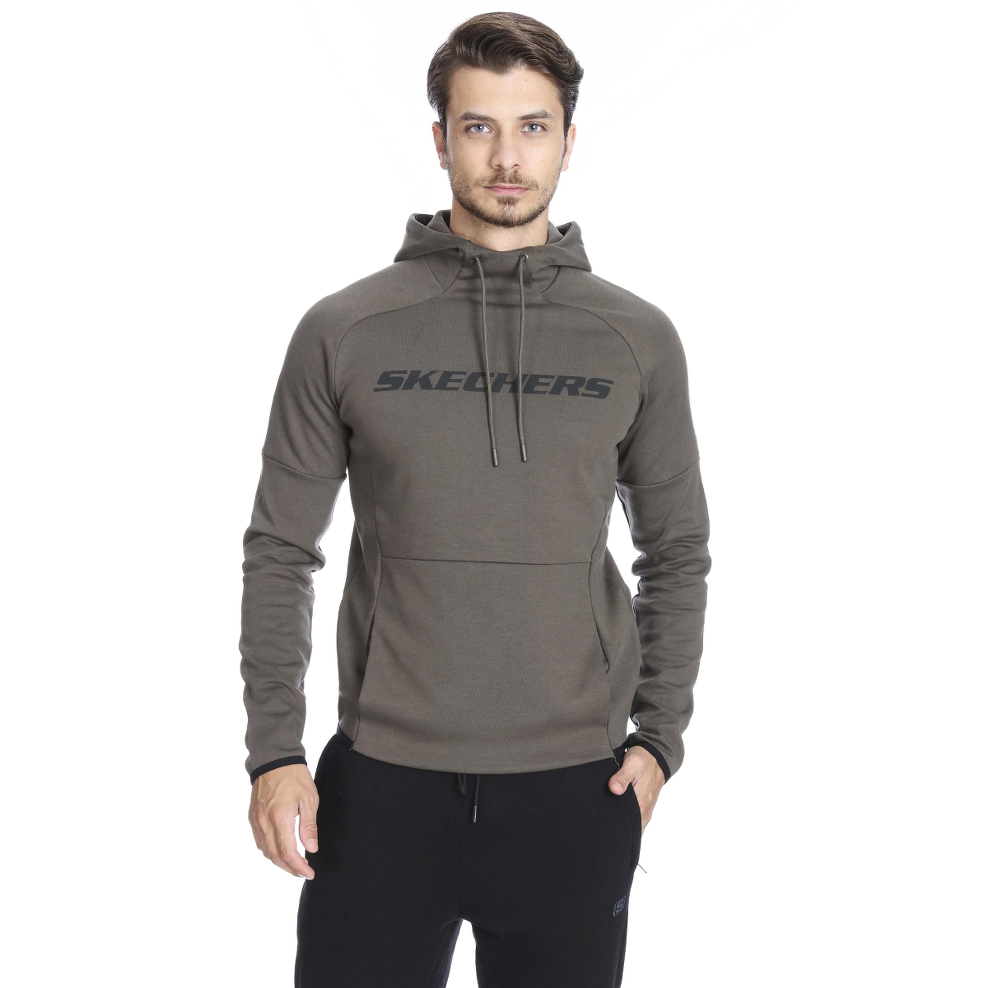 2X i-Lock Erkek Kahverengi Günlük Stil Sweatshirt S192203-300