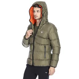 Erkek Yeşil Kapüşonlu Outdoor Mont 710752-HKI