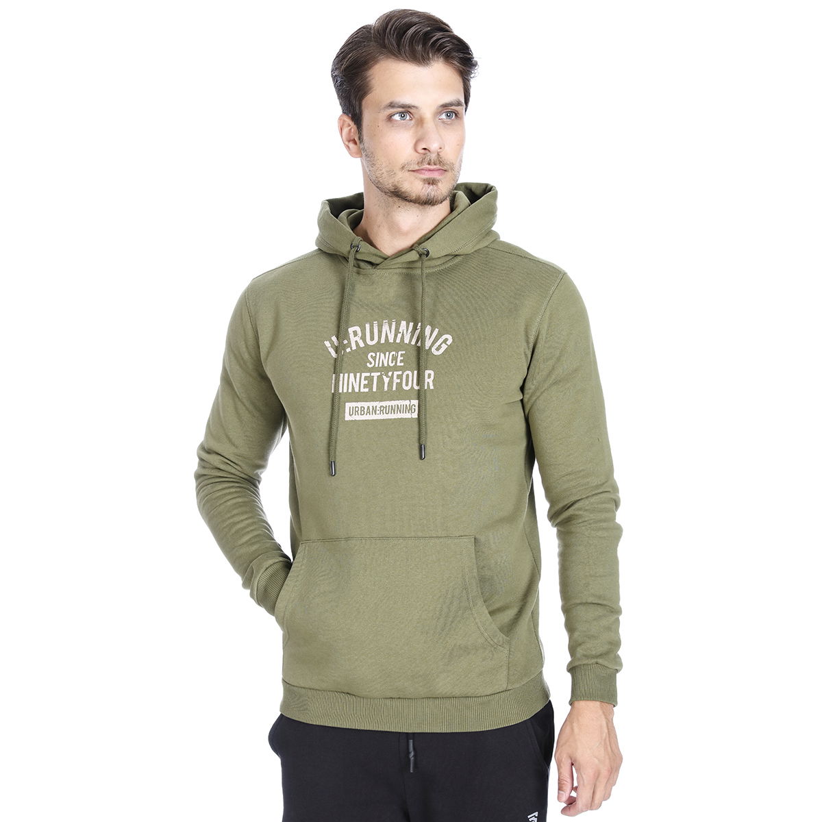 Swefour Erkek Yeşil Koşu Sweatshirt 710718-HKI