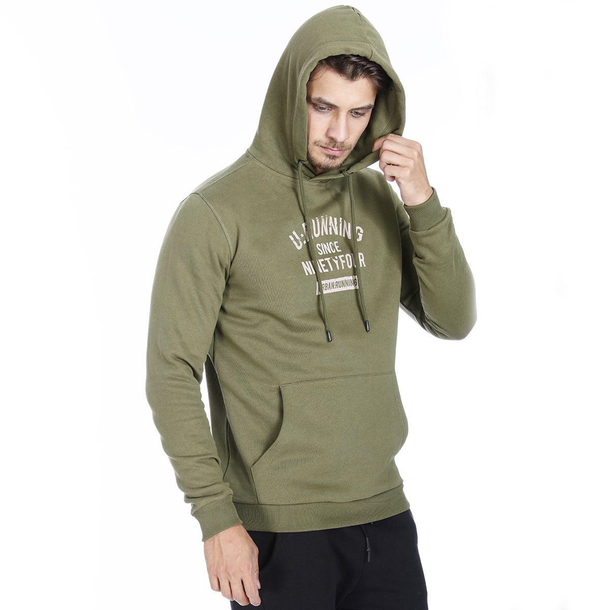 Swefour Erkek Yeşil Koşu Sweatshirt 710718-HKI