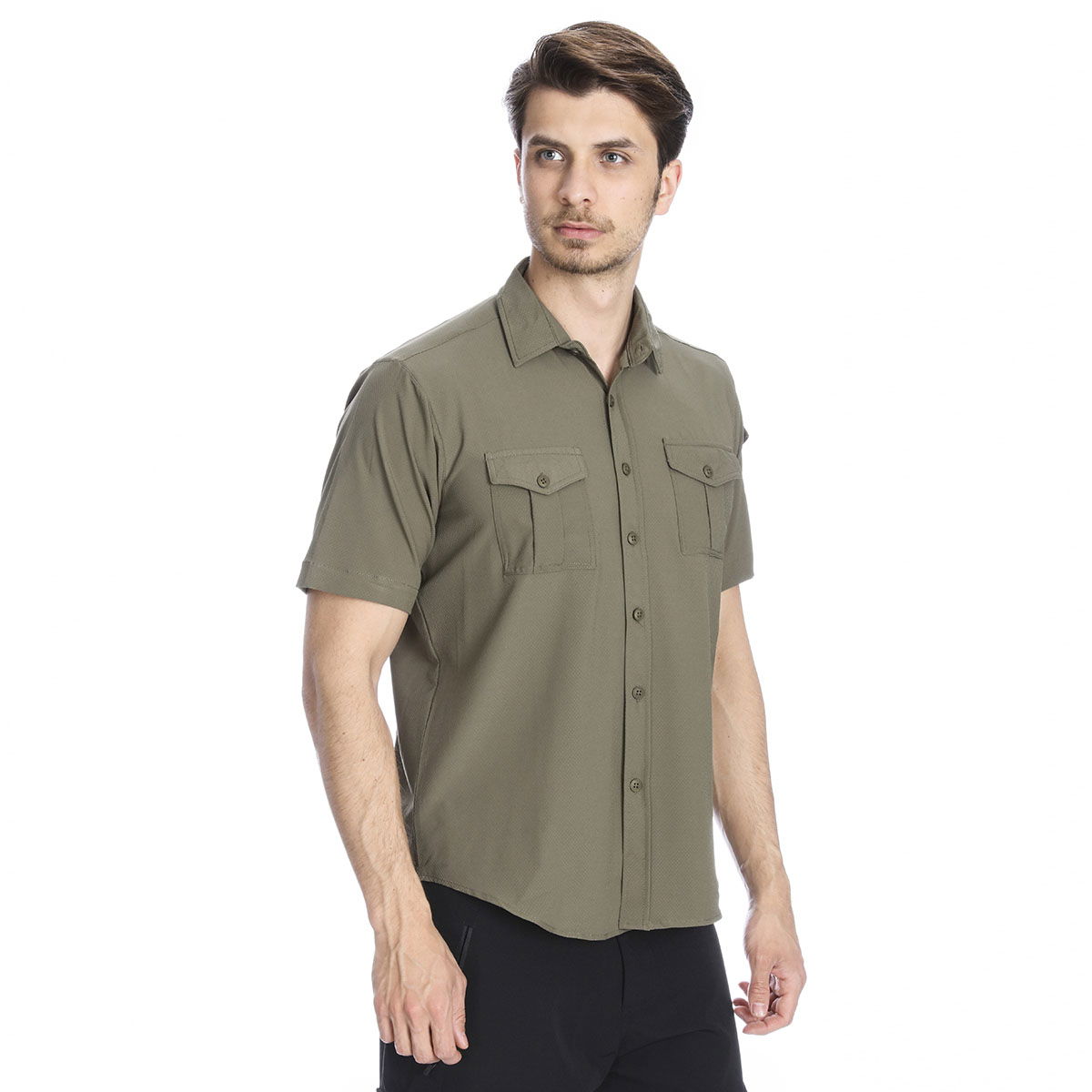 Safkisshirt Erkek Yeşil Günlük Gömlek 710116-0FR