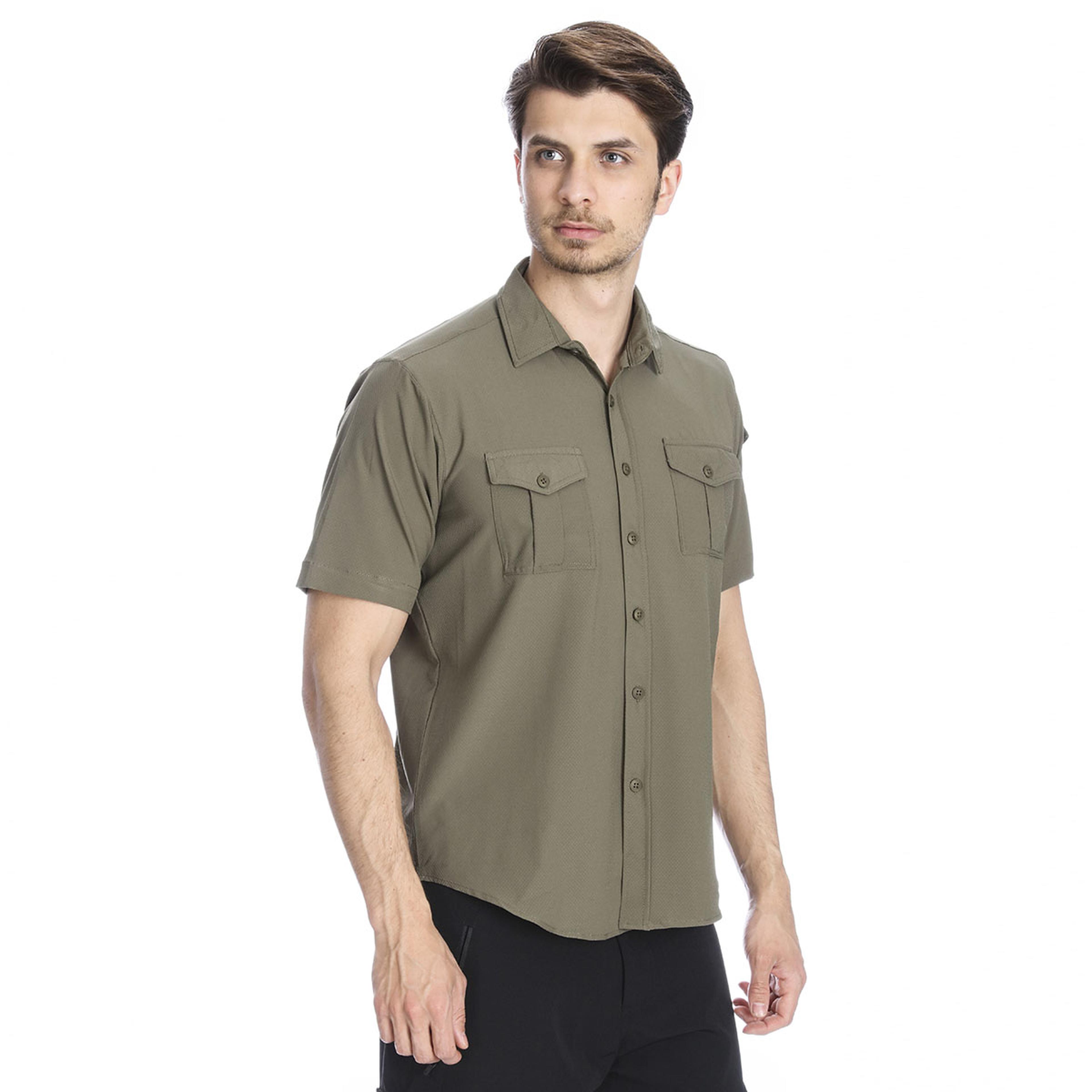 Safkisshirt Erkek Yeşil Günlük Gömlek 710116-0FR