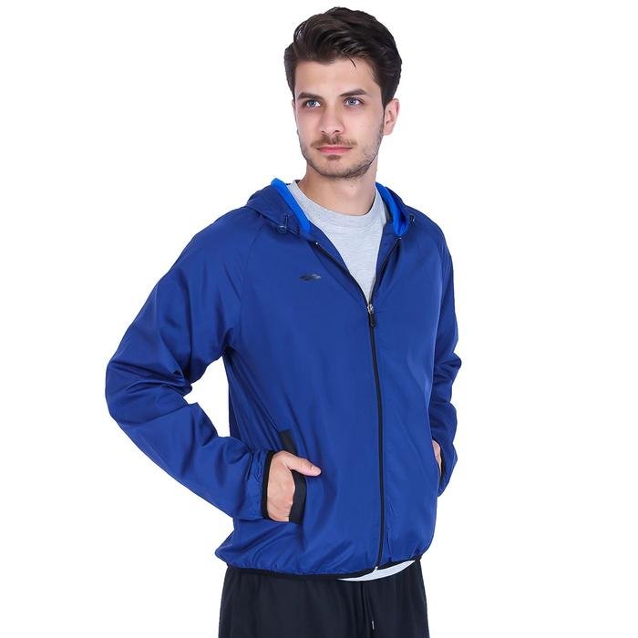 Erkek Mavi Kapüşonlu Koşu Ceketi 201530-0SX 736999