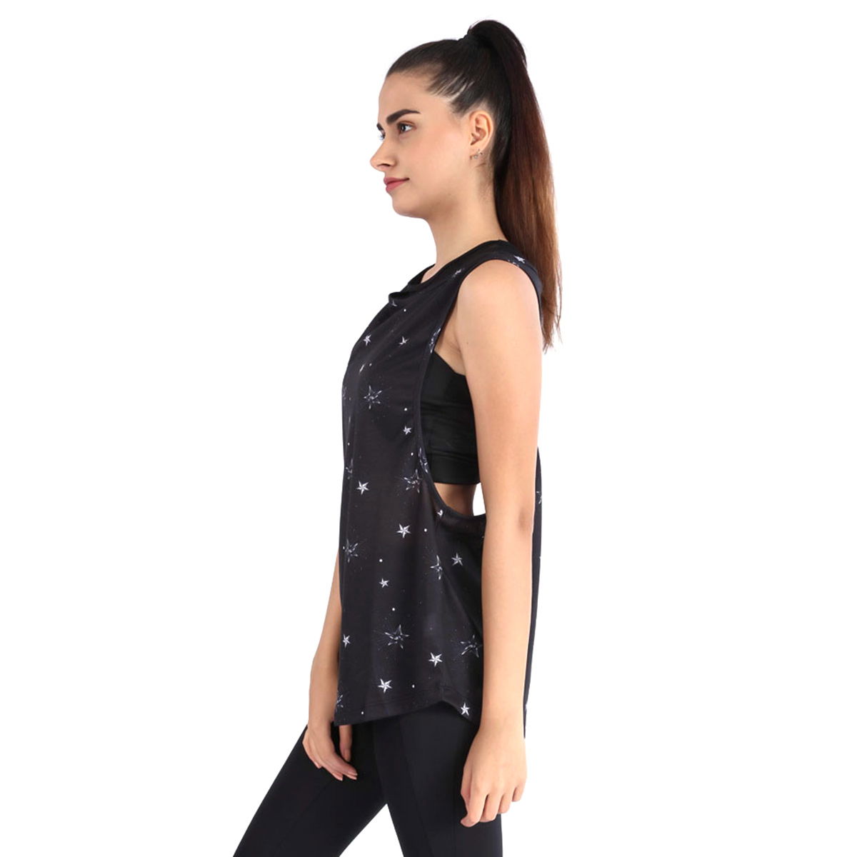 Kadın Siyah Atlet 710439-00B