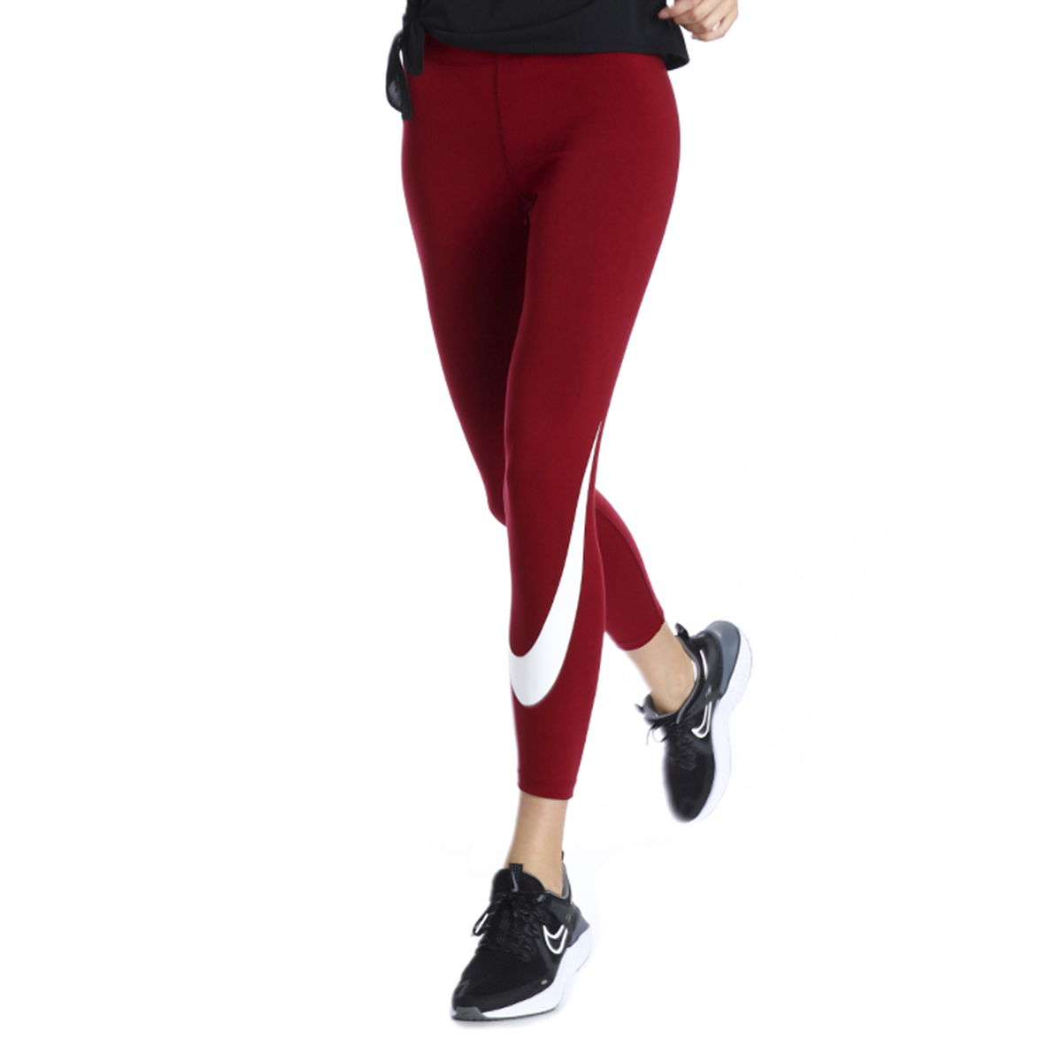 Legasee Leggings Swoosh Kadın Bordo Tayt AR3509-677