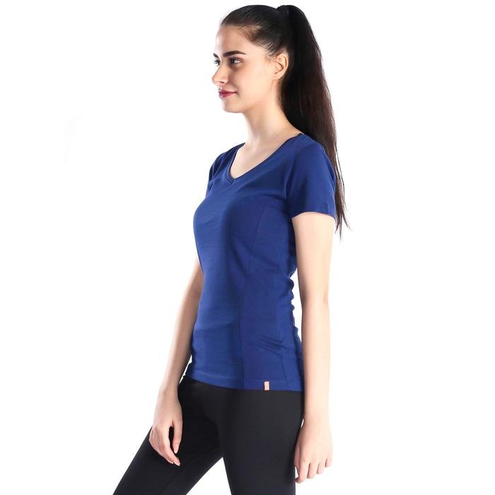 Supkestop Kadın Mavi Günlük Stil Tişört 400214-0MD 714275