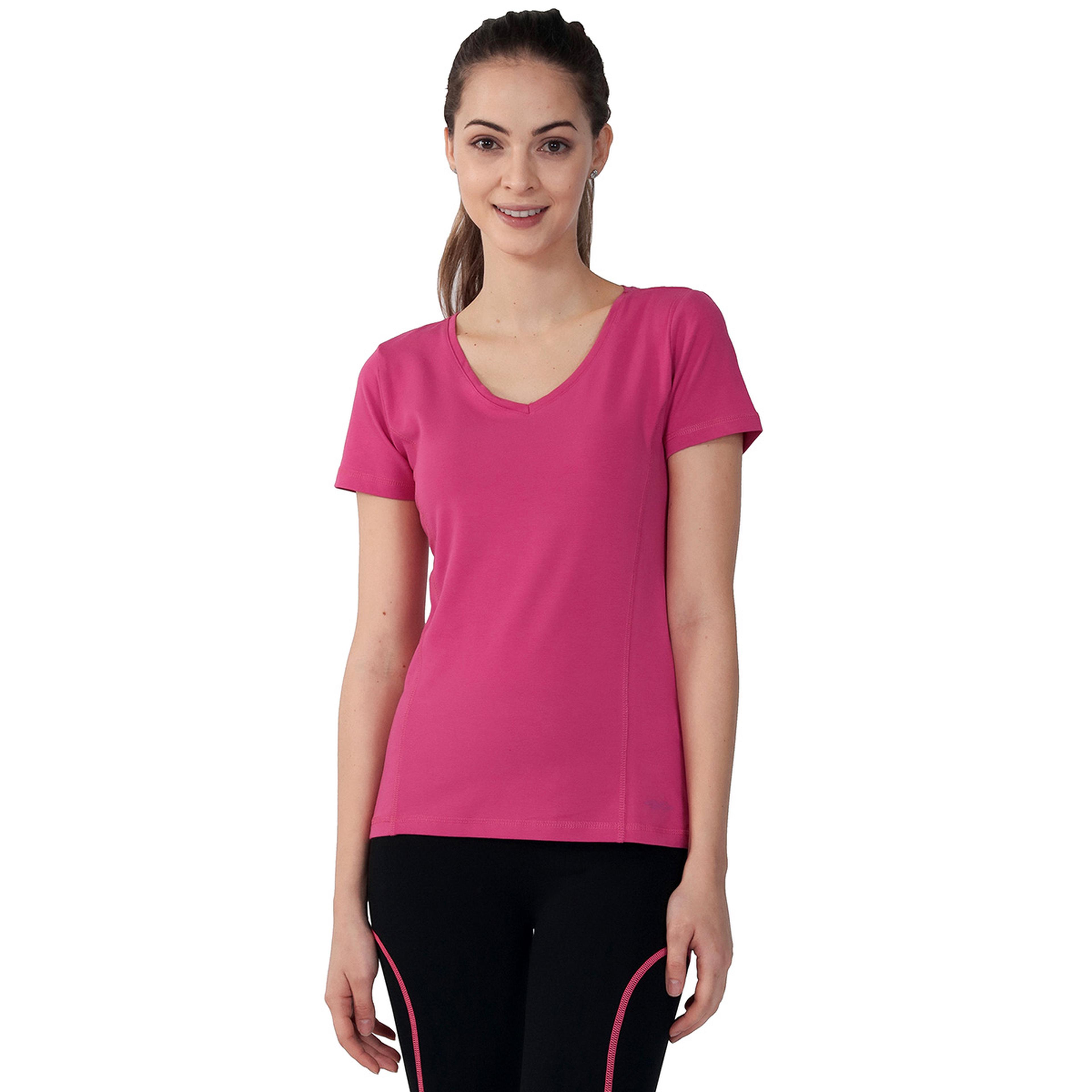 Supkestop Kadın Pembe Günlük Stil Tişört 525031-0RS