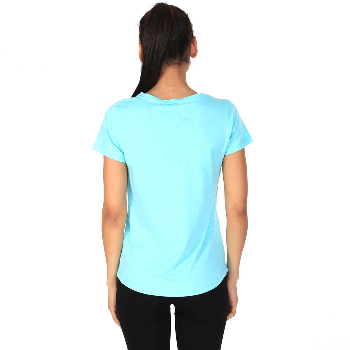 Flakestop Kadın Mavi Günlük Stil Tişört 610003-0Tl