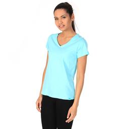 Flakestop Kadın Mavi Günlük Stil Tişört 610003-0Tl