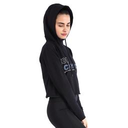 Newswekis Kadın Siyah Koşu Sweatshirt 710429-00B