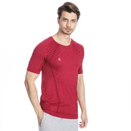 Seamless Erkek Kırmızı Antrenman Tişörtü Tke1043-00K