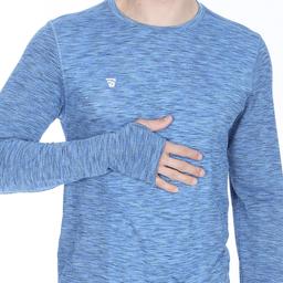 Seamless Erkek Mavi Koşu Tişörtü Tke1044-00M
