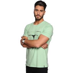 Distortionlv Erkek Mavi Günlük Stil Tişört 402358-6056