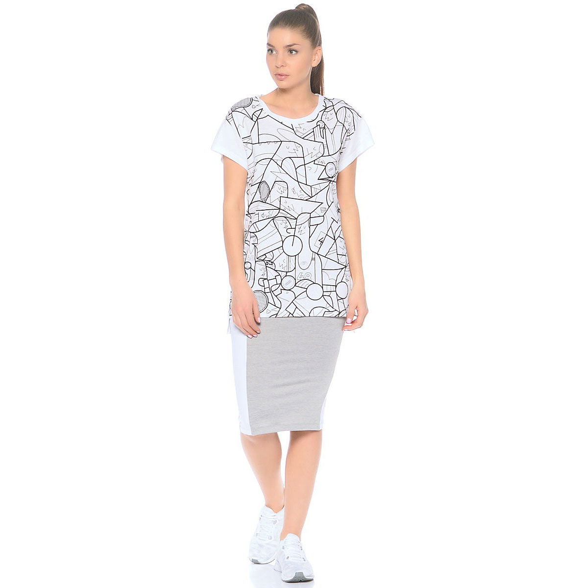 X Ale Gıorgını Tee White Kadın Beyaz Günlük Tişört  57251102