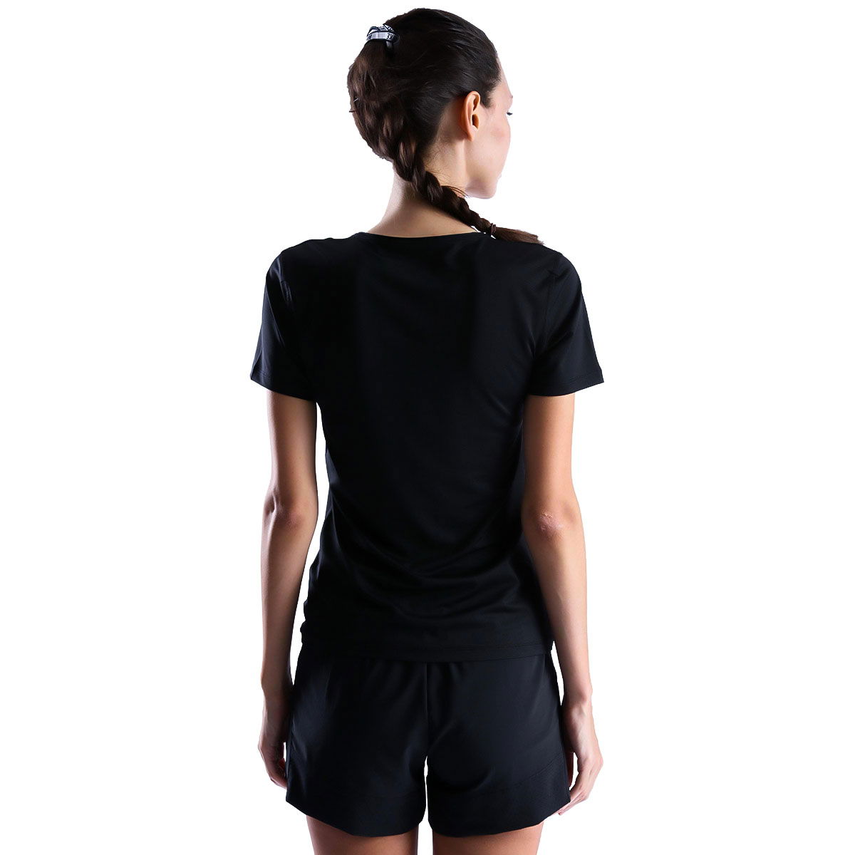 Top All Over Mesh Kadın Siyah Antrenman Tişört 889540-010