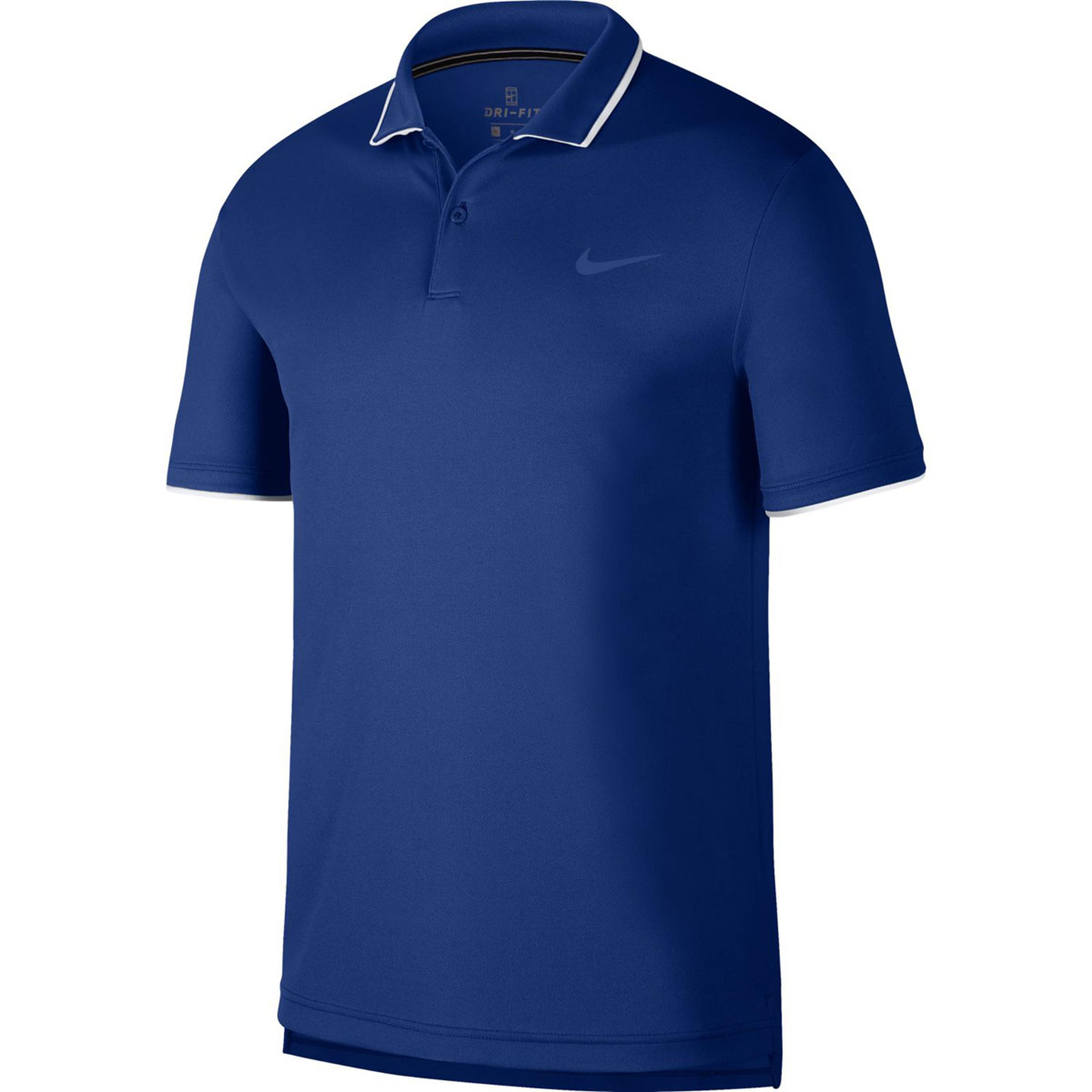 Nkct Dry Team Erkek Mavi Tenis Polo Tişört 939137-438