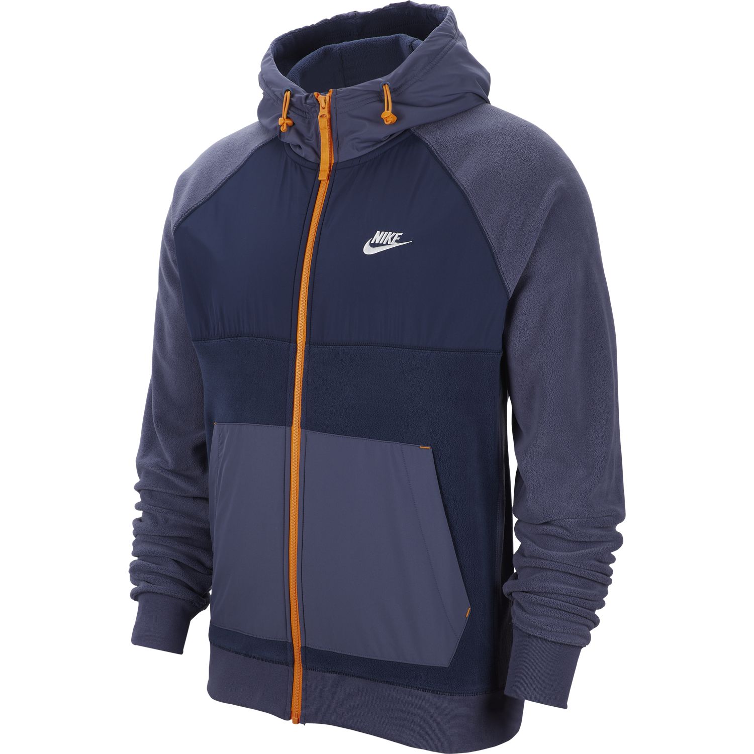 Polar Fleece Zip Erkek Mavi Sweatshirt BV3592-410
