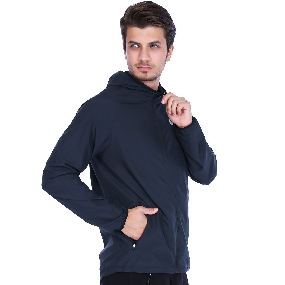 Essential Erkek Siyah Kapüşonlu Ceket 856892-010