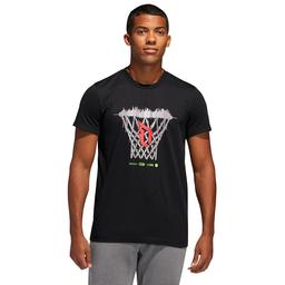 Dame Logo Erkek Siyah Basketbol Tişört FM4791