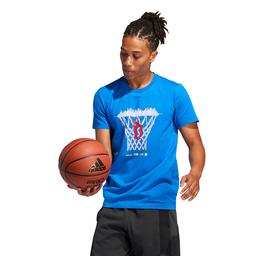 Dame Logo Erkek Mavi Basketbol Tişört FM4793