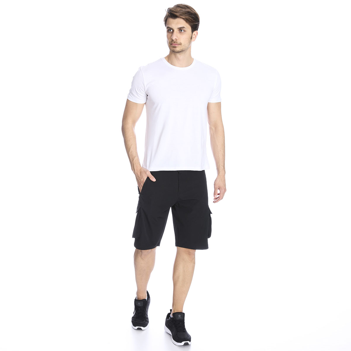 Outshort Erkek Siyah Şort M10005-BLK