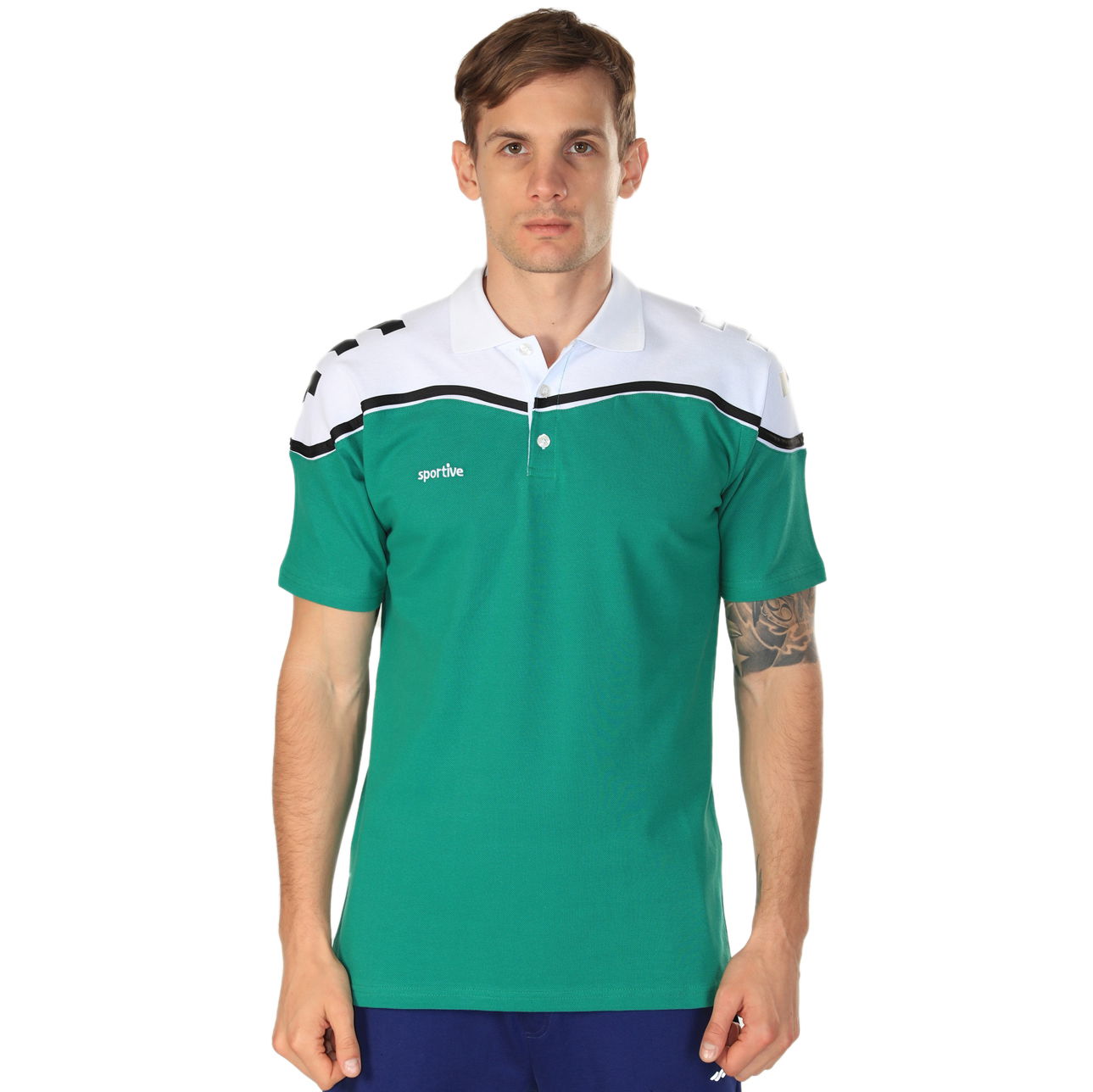 New Line Erkek Yeşil Basketbol Polo Tişört 201461-0YB