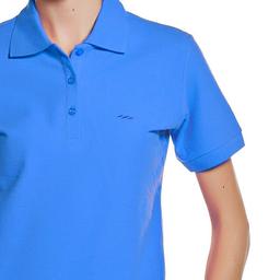 Basic Kadın Mavi Antrenman Polo Tişört 100856-00X
