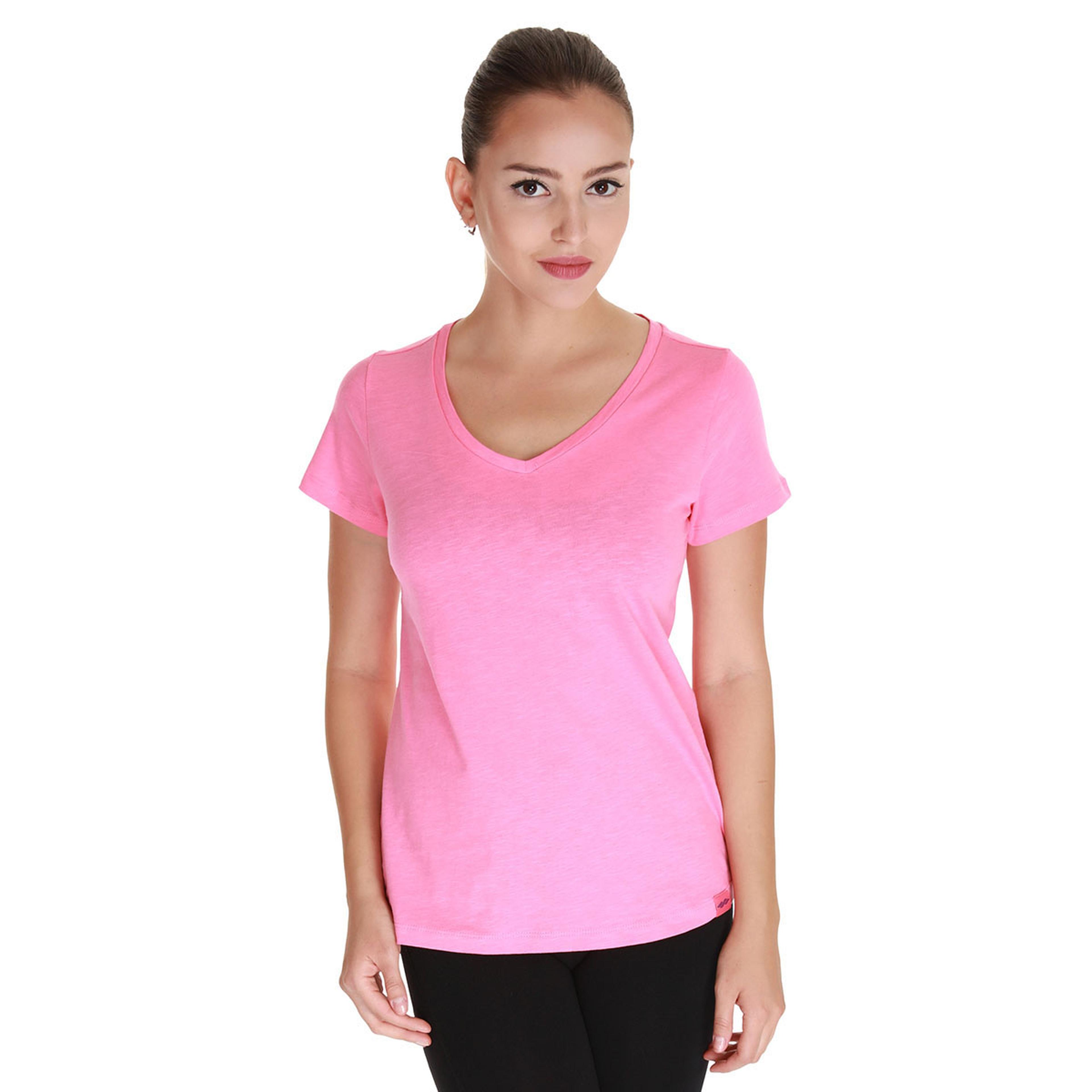 Flakestop Kadın Pembe Günlük Stil Tişört 610003-0Pn
