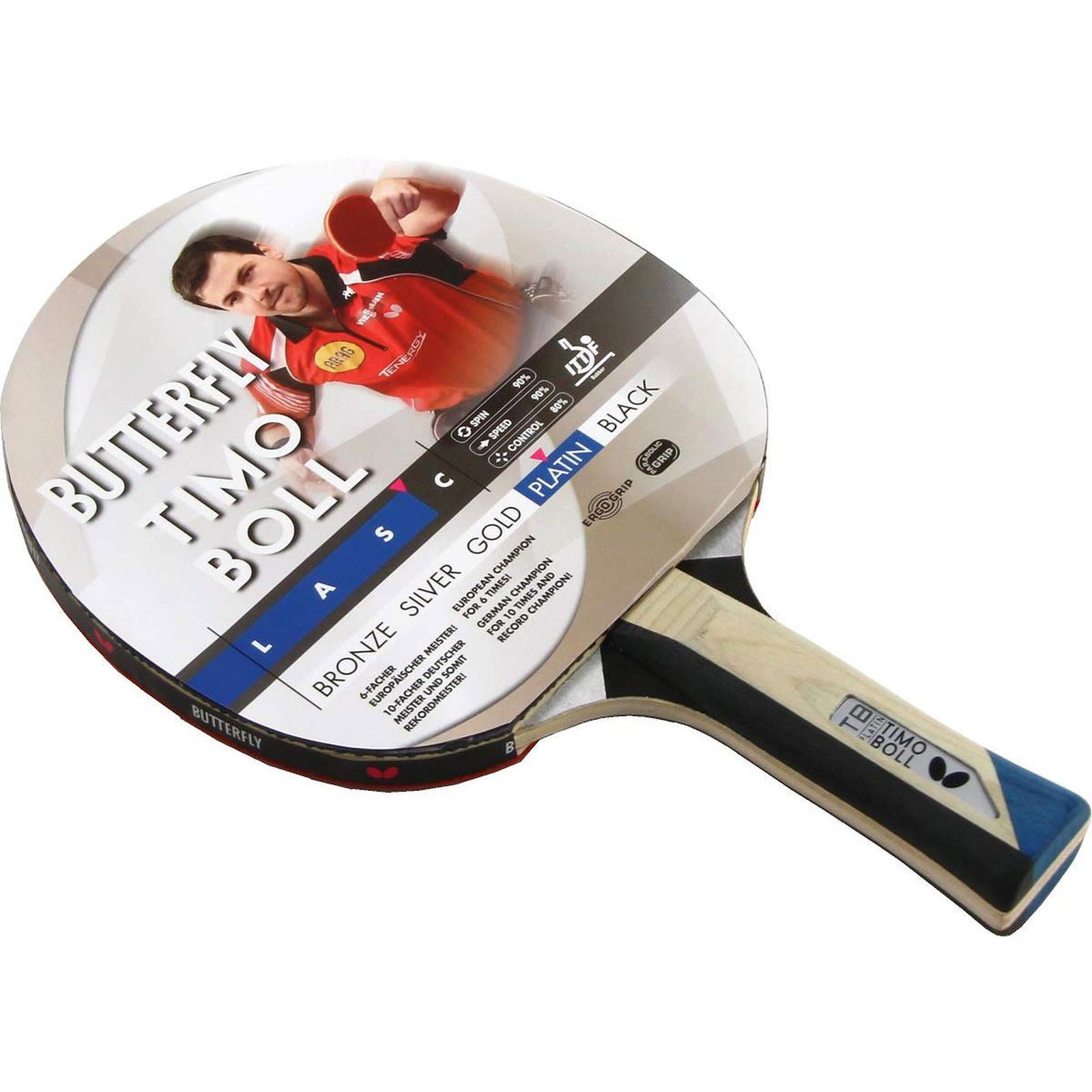 Butterfly Timo Boll Platin Unisex Sarı Masa Tenisi Raketi 85026S
