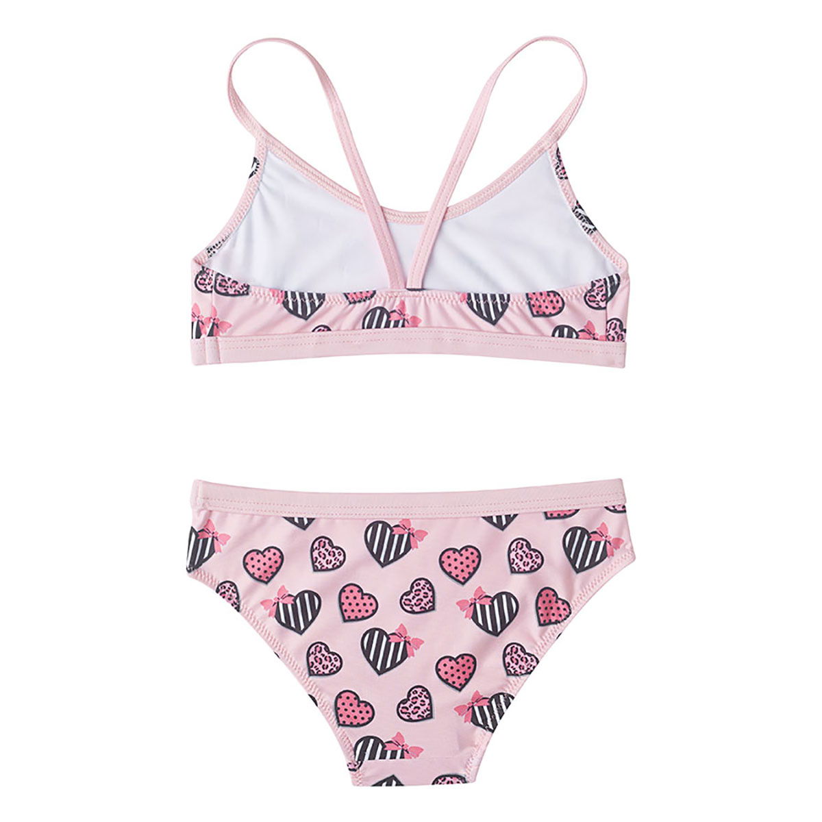 Fancy Çocuk Pembe Desenli Bikini SM19110051