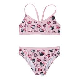 Fancy Çocuk Pembe Desenli Bikini SM19110051