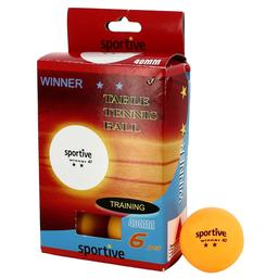 Winner Turuncu 2 Yıldızlı 6Lı Masa Tenisi Topu Seti 339008-1KTO