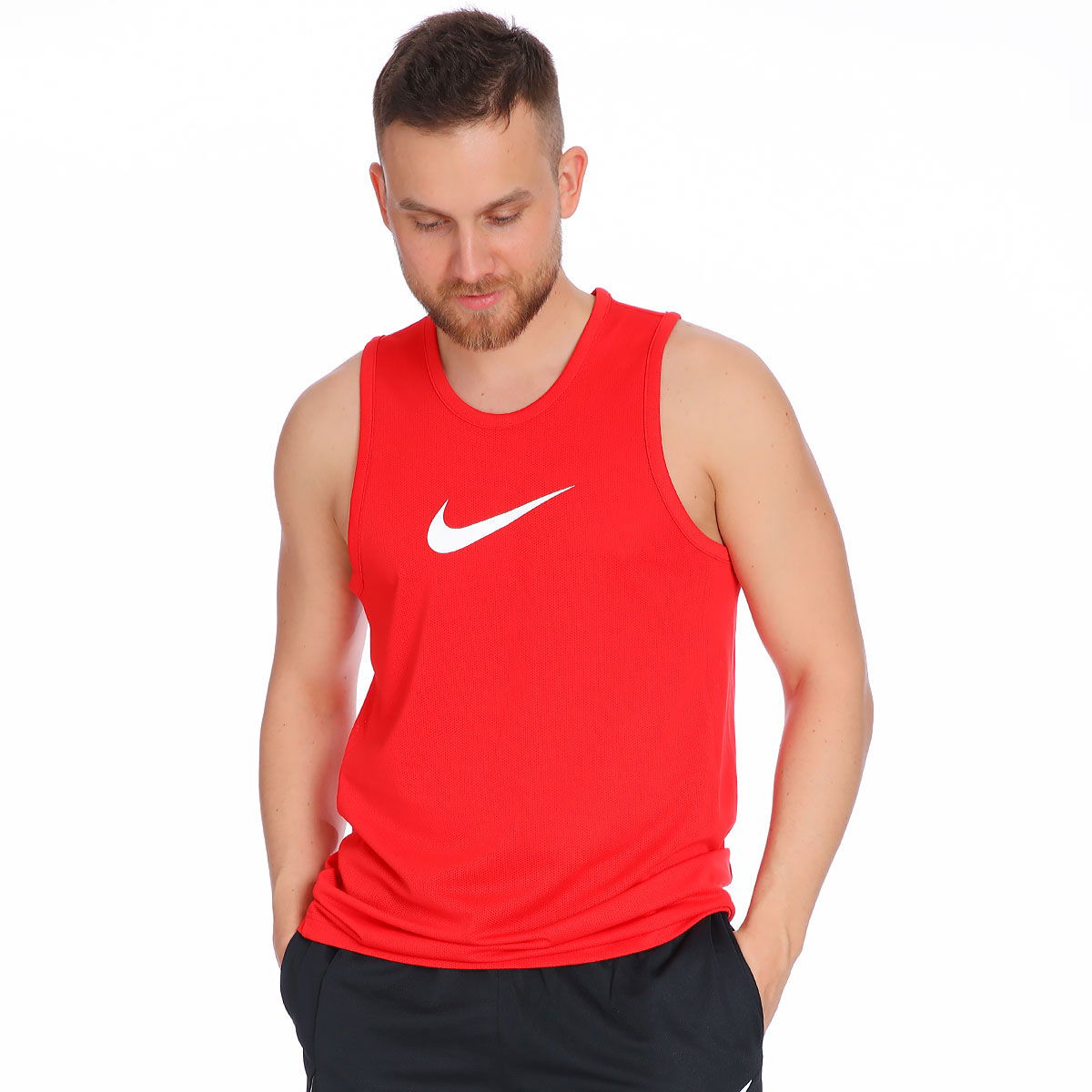 Dri-Fit Crossover Tank Erkek Kırmızı Basketbol Atleti BV9387-657