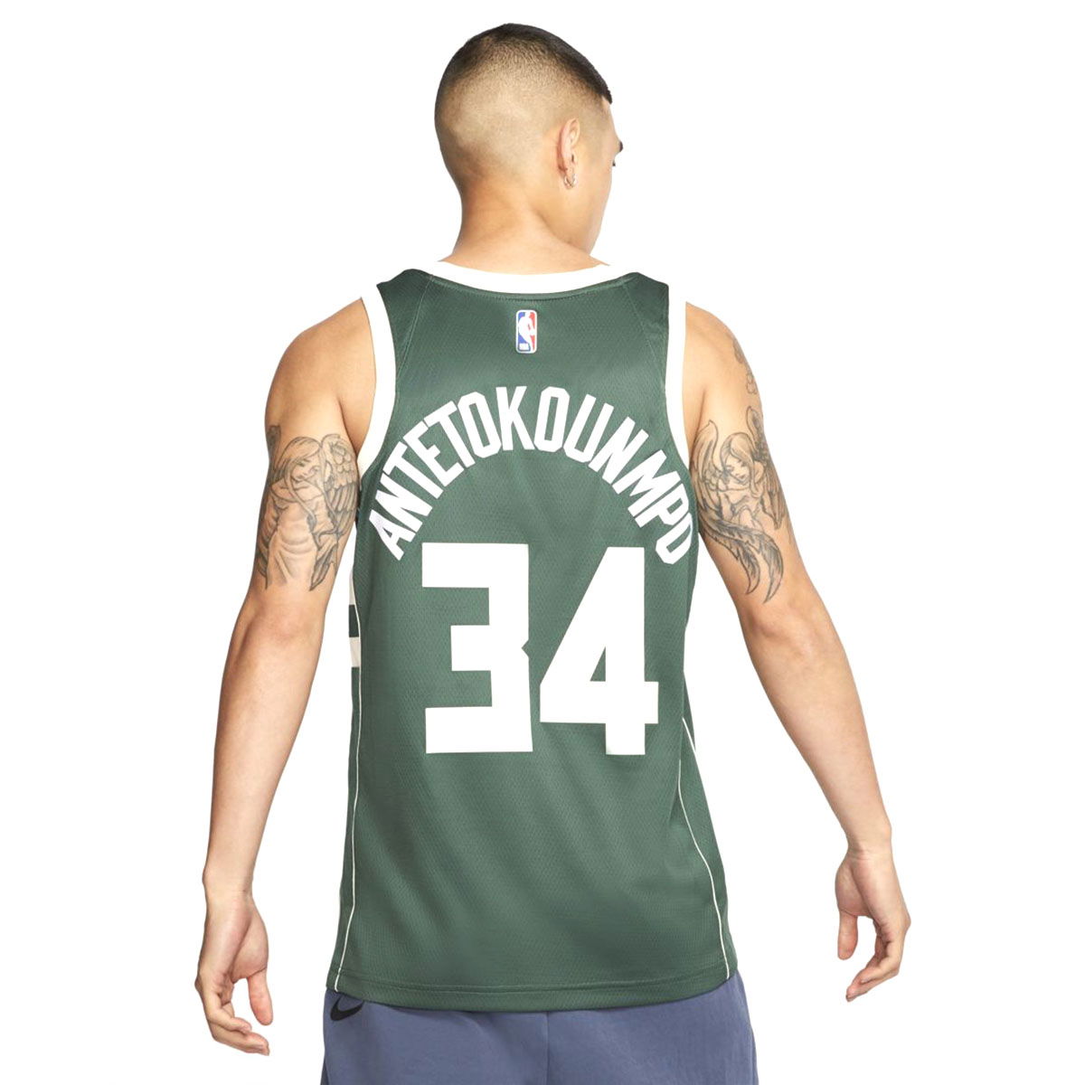 NBA Mil Swgmn Jsy Road Erkek Yeşil Basketbol Forması 864489-323