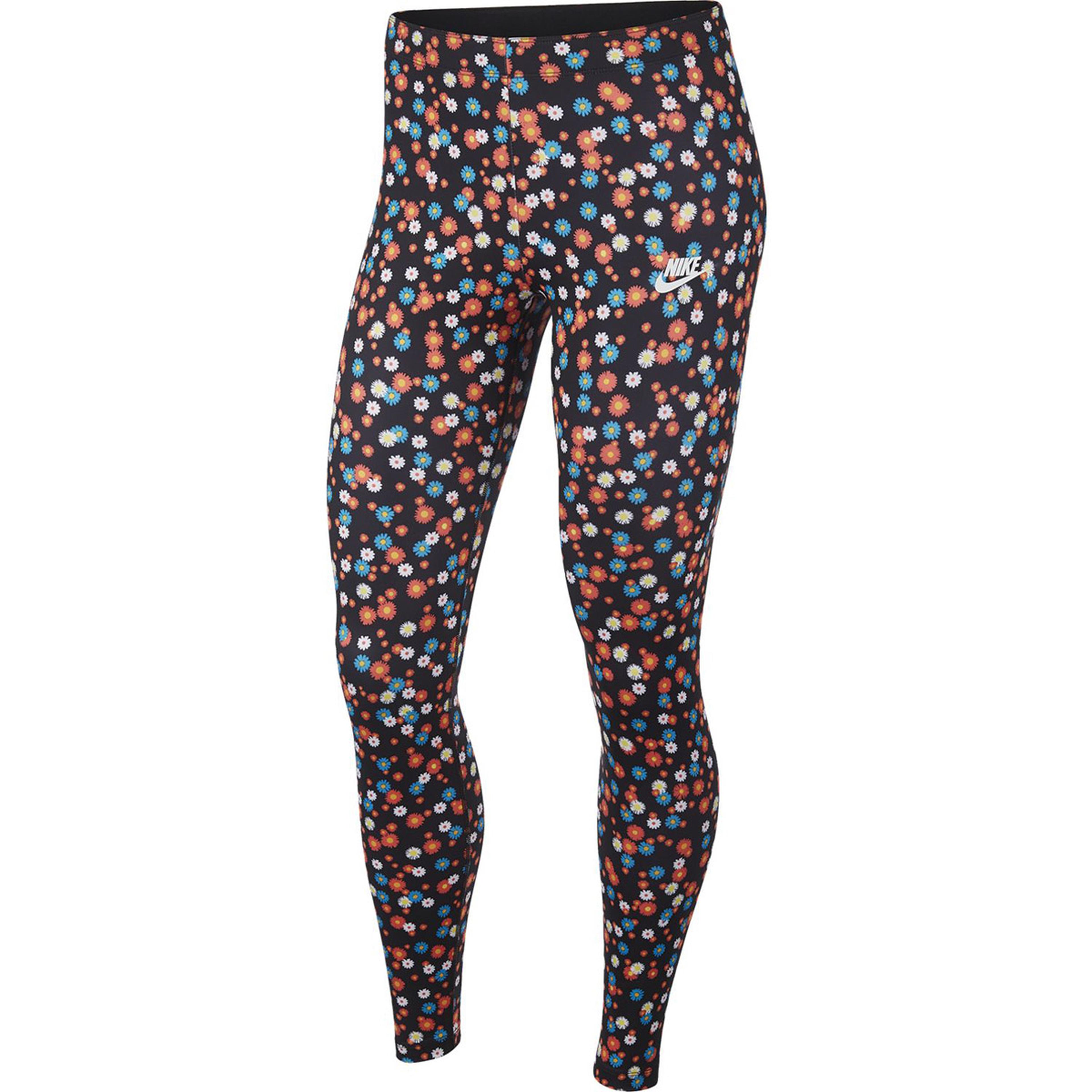 Nshrtg Lggng Floral Kadın Siyah Günlük Stil Tayt CJ2473-010